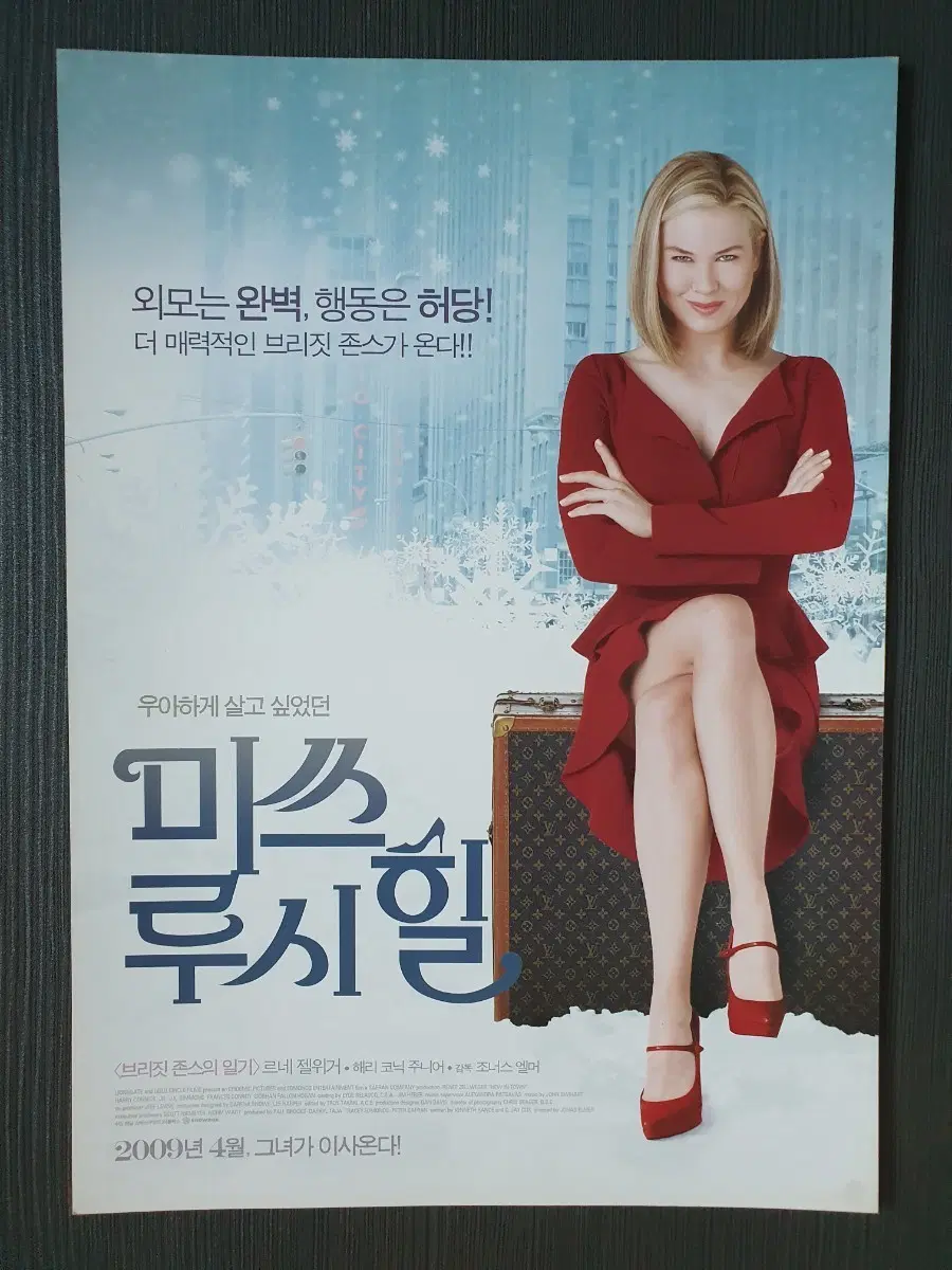 미스 루시 힐 영화 전단지 팜플렛 A4 르네젤위거