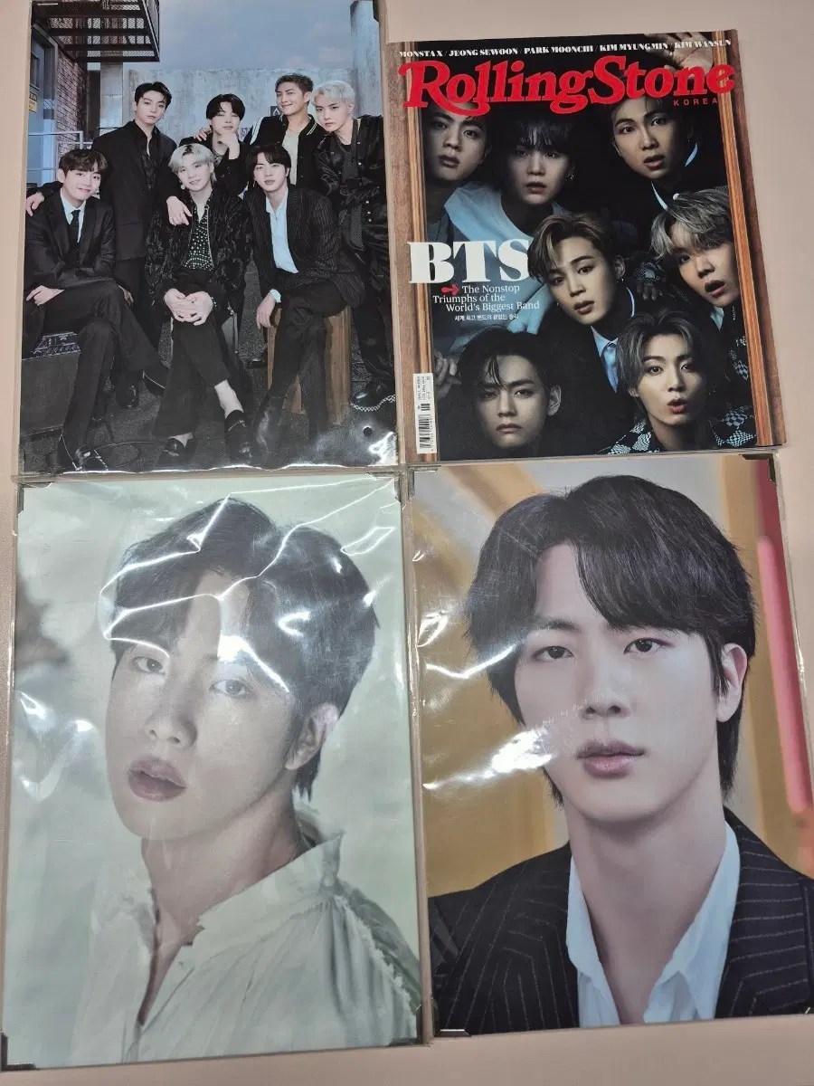 BTS 롤링스톤 코리아 잡지 + 프리미엄 포토 3개 일괄 배송비포함