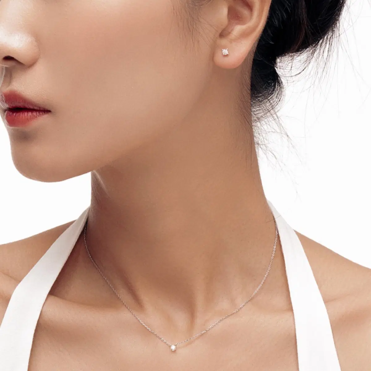 미꼬 MIKO 그레이스 18K 화이트 1부 다이아 세트