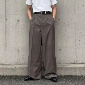 [초와이드] [checked] 와이드 슬랙스 90's archive