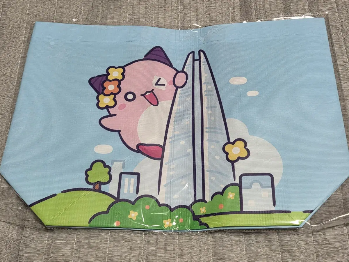 메이플 디어마이히어로 시네마스토어 특전 핑크빈 리유저블백 롯데타워