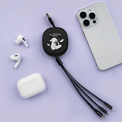 릴타입 3in 캐릭터 충전 케이블 충전기 usb c타입 8핀 5핀