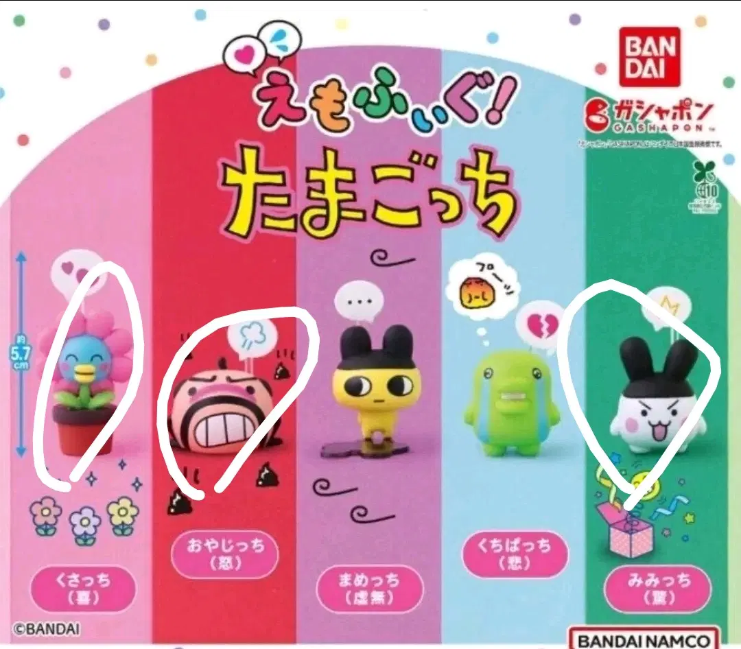 이모피규 오야지치 미미치 쿠사치 다마고치 가챠