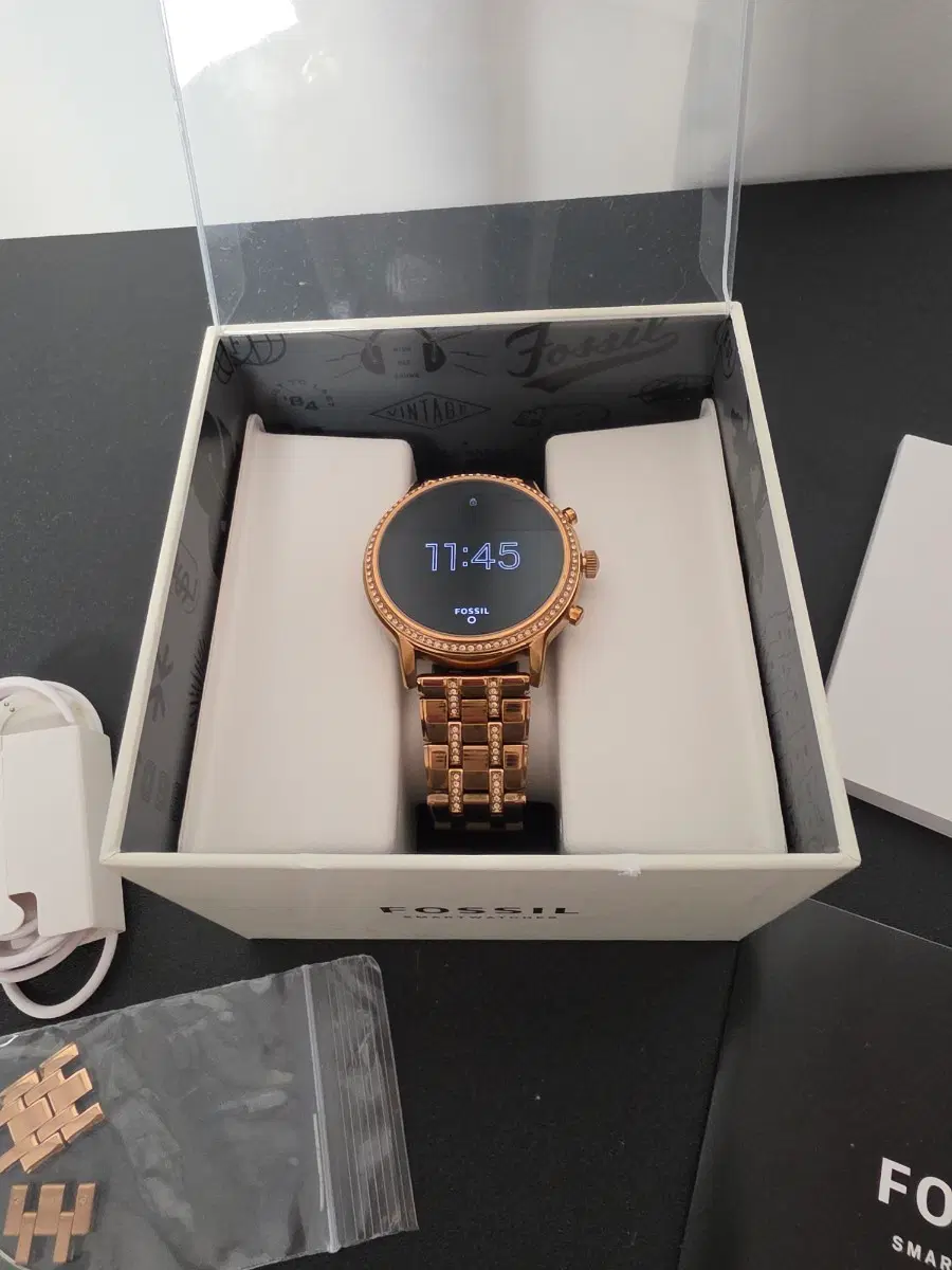 Fossil 파슬 스마트워치 로즈골드