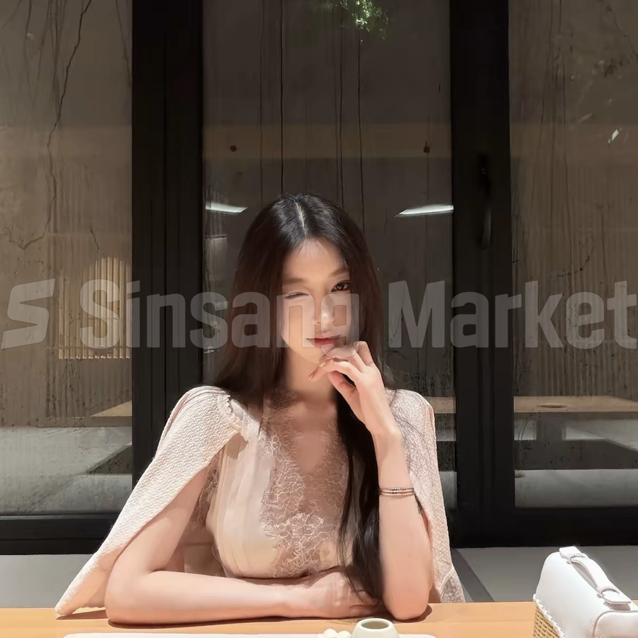 [빠른발송] 러플 니트 가디건 라운드 칠부 프릴