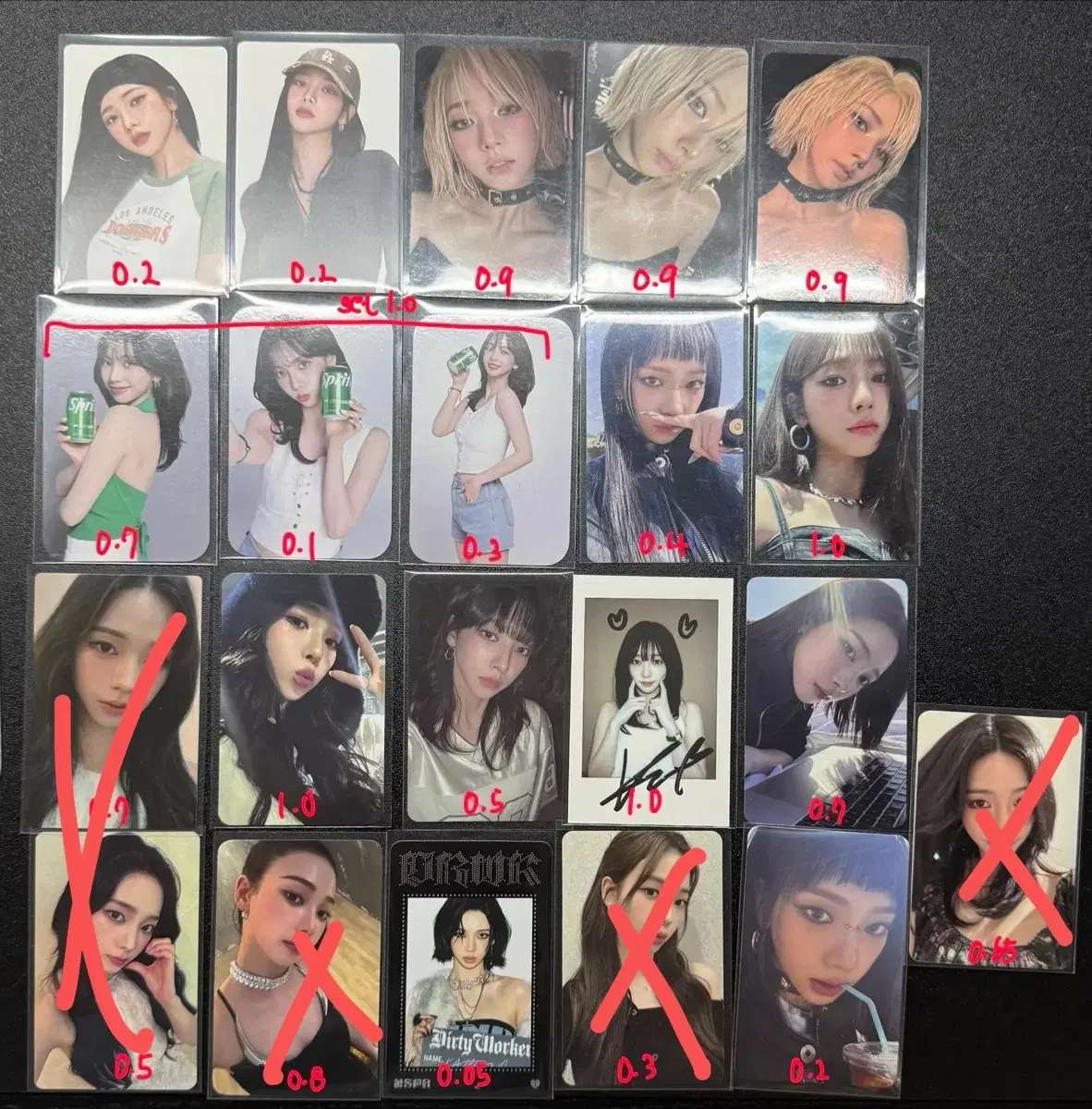 에스파 포카 판매 카리나 지젤 윈터 닝닝 포토카드