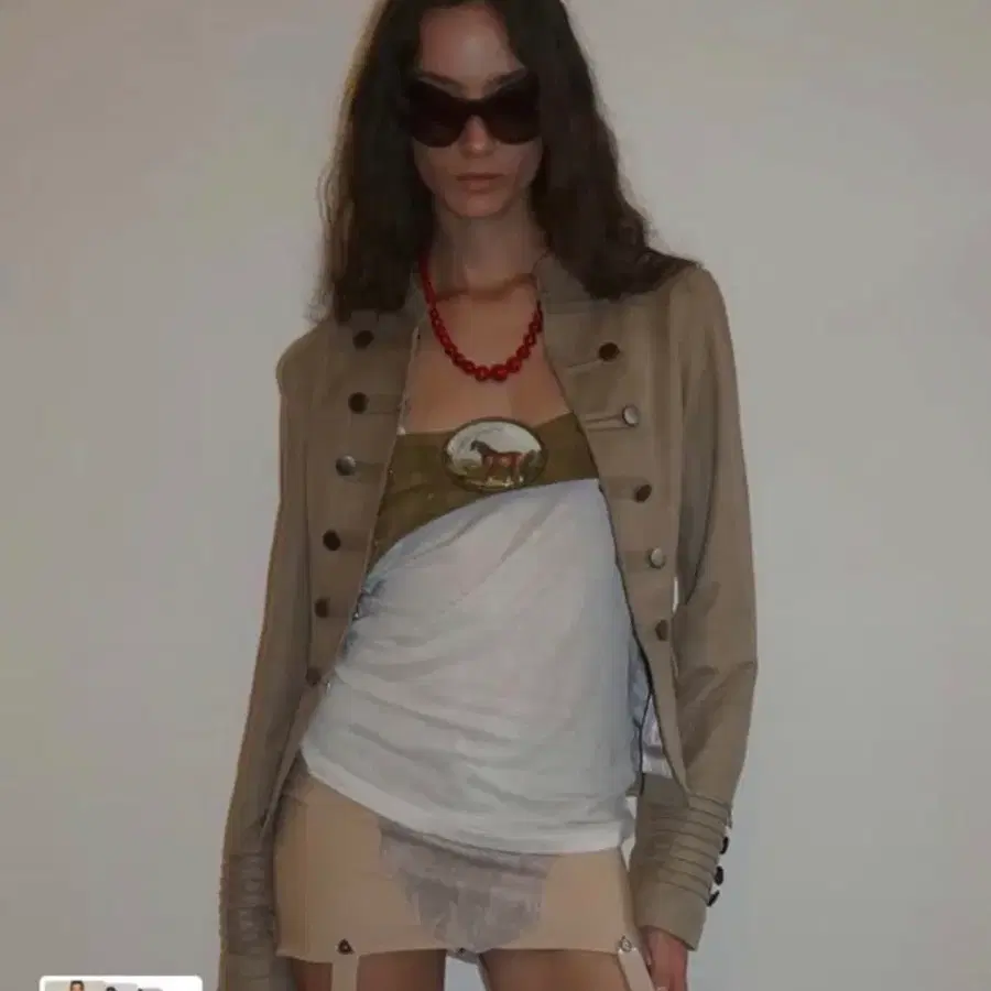스컬프터 나폴레옹 자켓 베이지 L