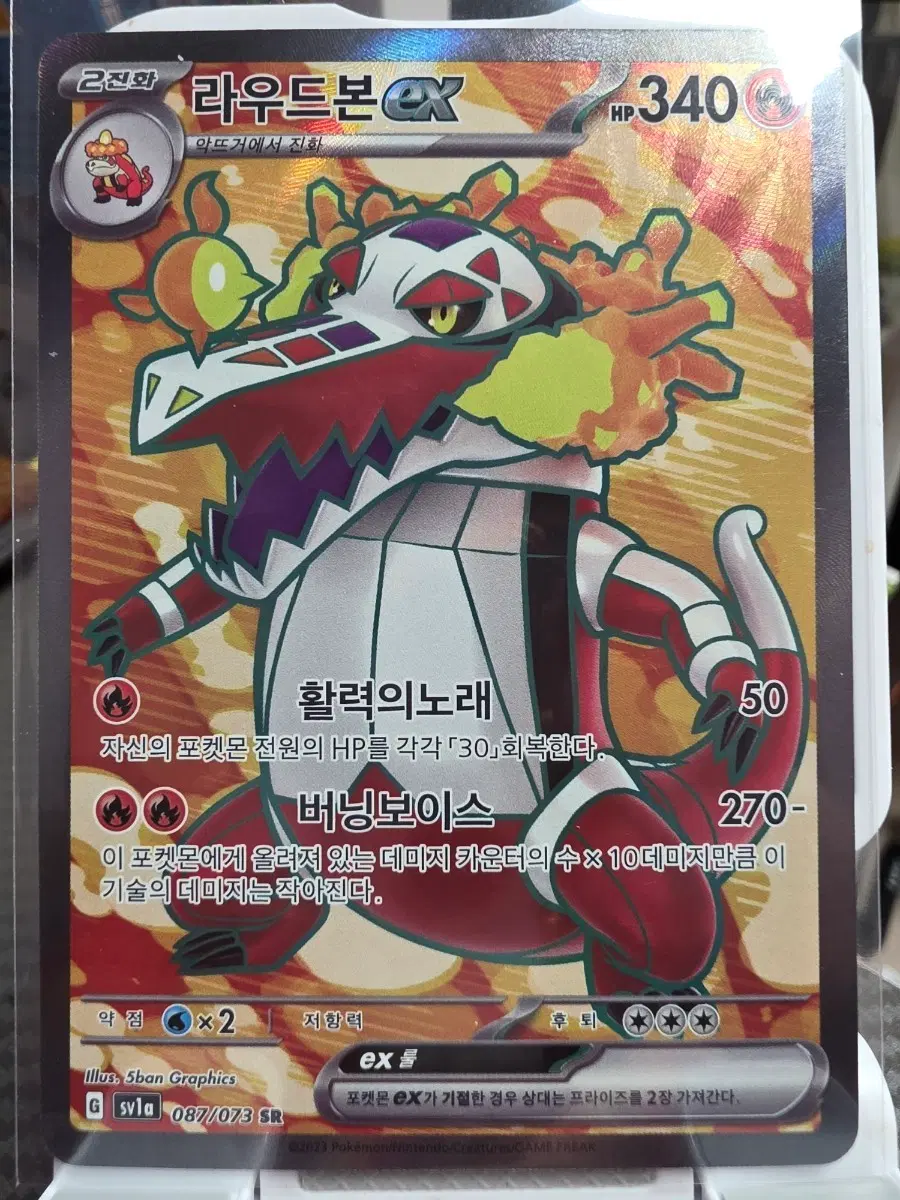 라우드본 EX 087/073 SR 포켓몬카드