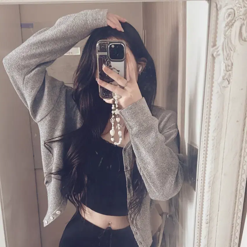 24인치 자연갈색 인모 붙임머리 유팁 90피스