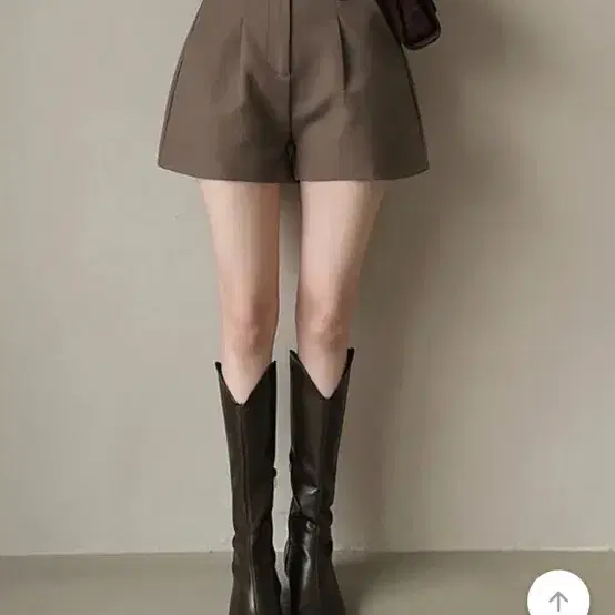 슬랙스 숏팬츠 브라운