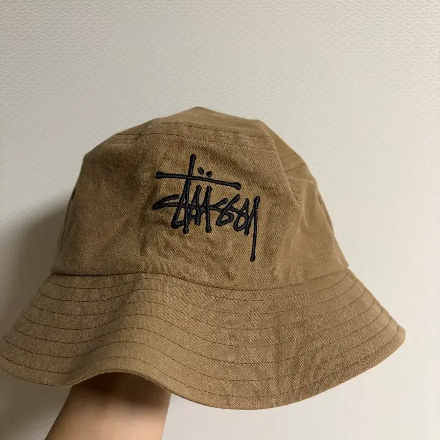 [S/M]스투시 버킷햇 브라운