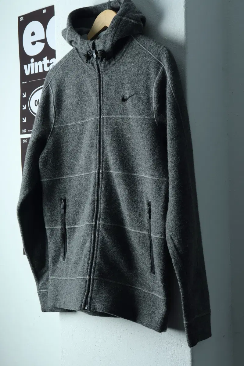 (L-XL) 나이키 집업 바람막이 점퍼자켓 그레이 골프 울-H38471