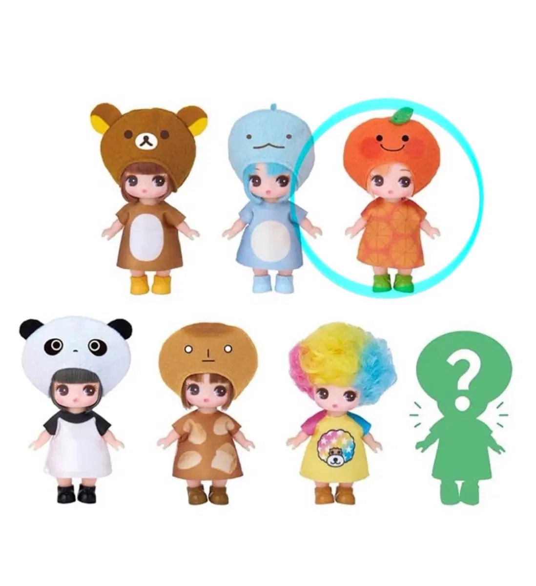 산엑스 푸치 리카짱 인형 피규어 미캉보우야