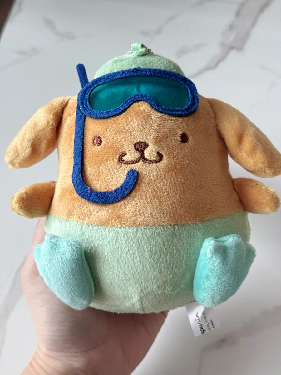 폼폼푸린 마스코트 참 아베일 산리오 태닝 시리즈