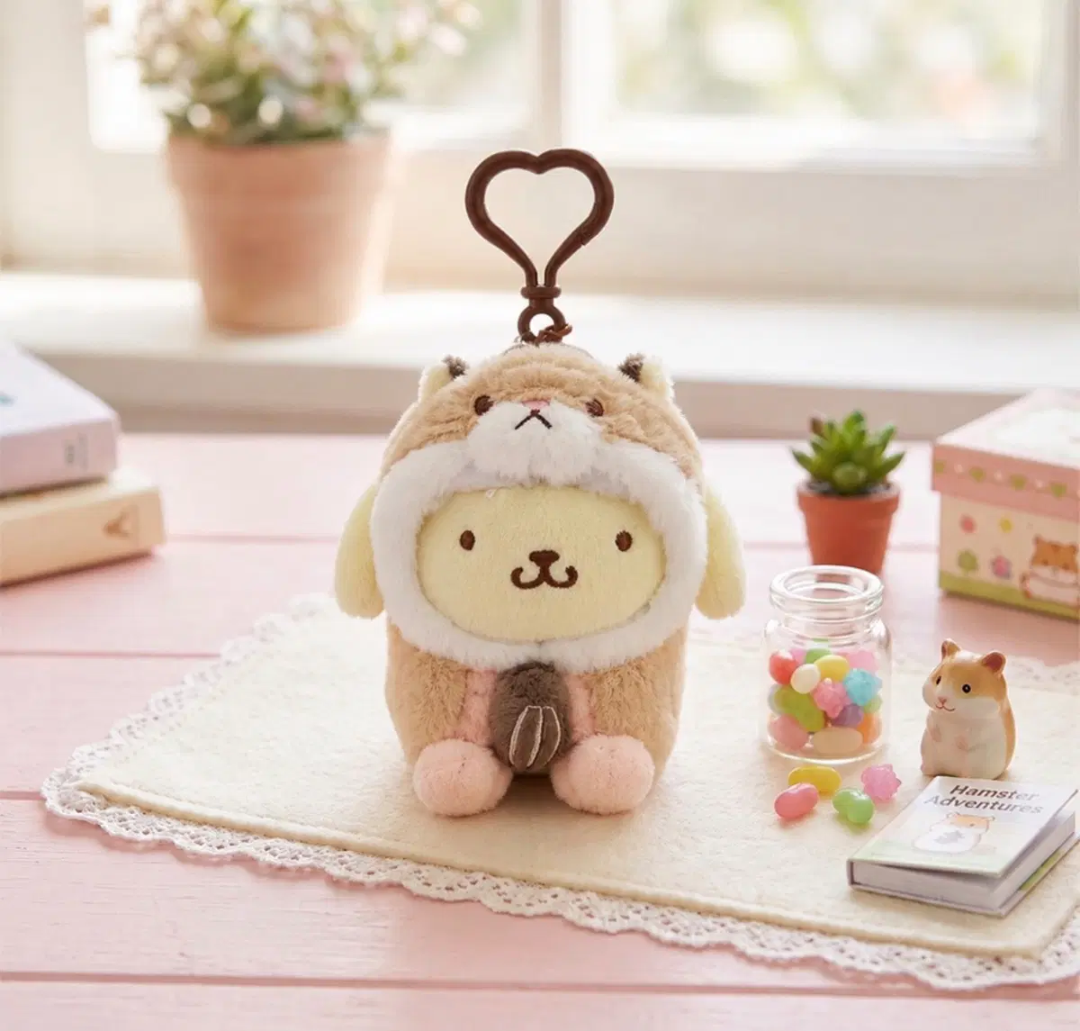 산리오 햄스터가방고리 인형(9cm) 4종
