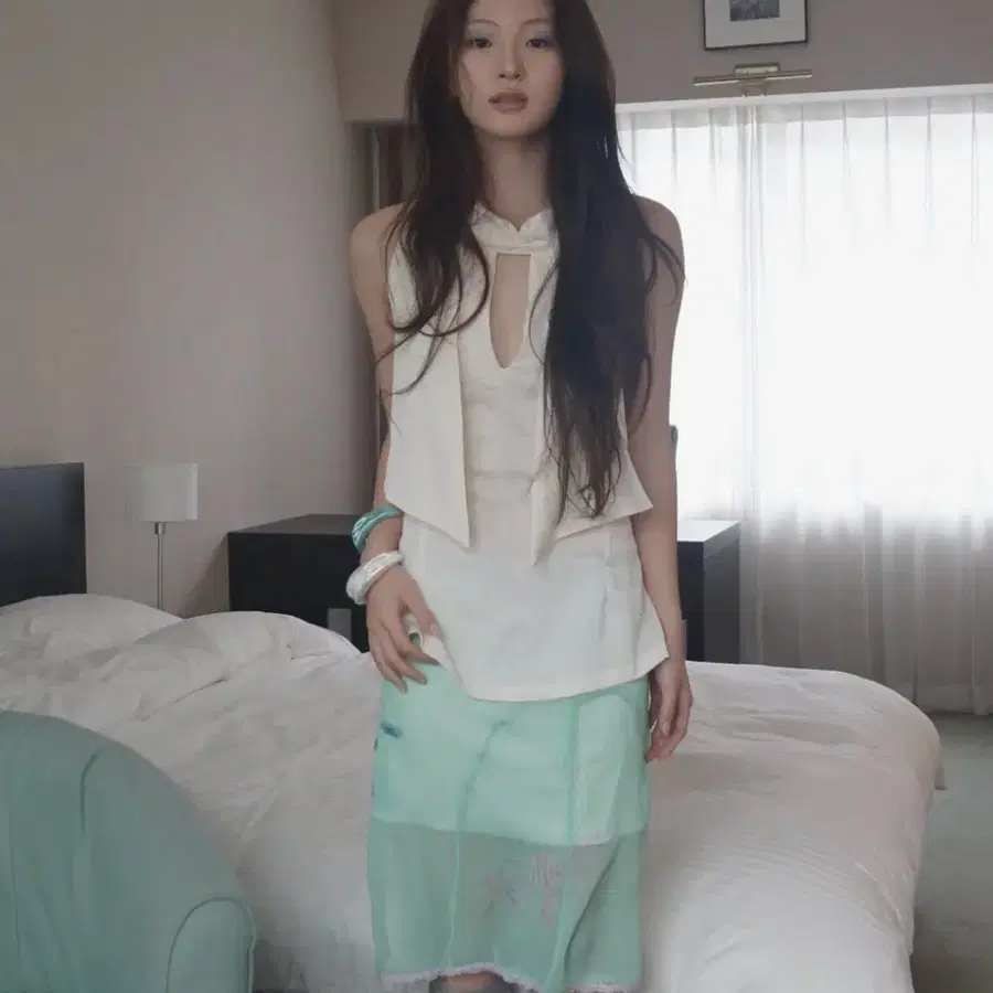 뮤즈뮤지엄 Halter Oriental Blouse
