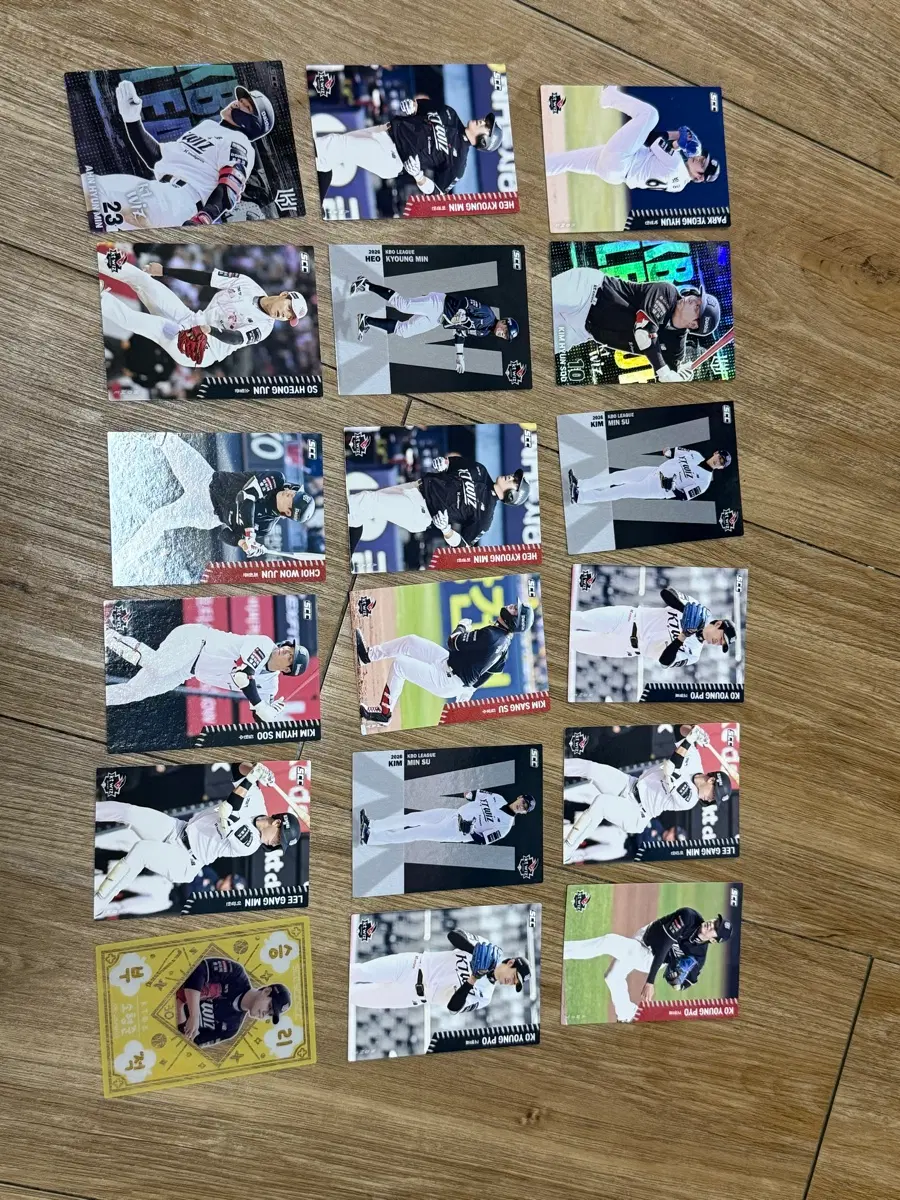 KT 위즈 kbo 카드 세트