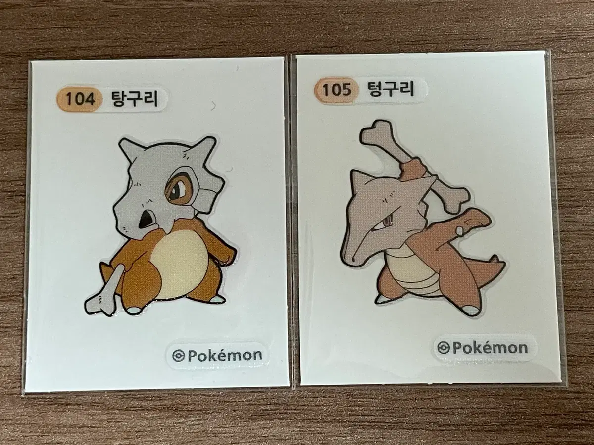 포켓몬 띠부씰 탕구리 텅구리