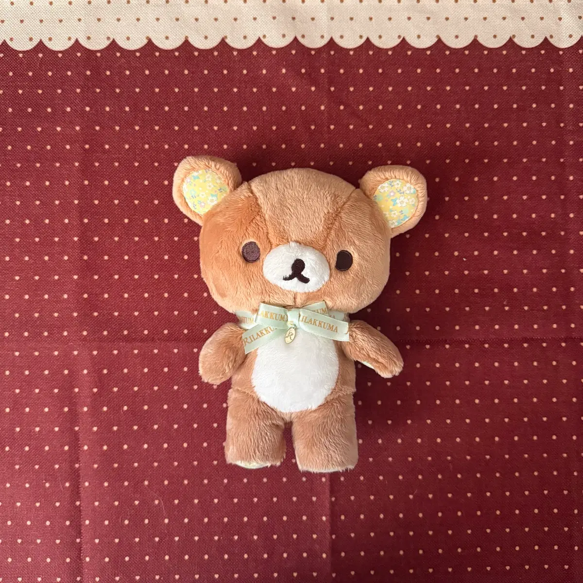 (레어) 리락쿠마 sweet happy시리즈 플라워 장모 인형