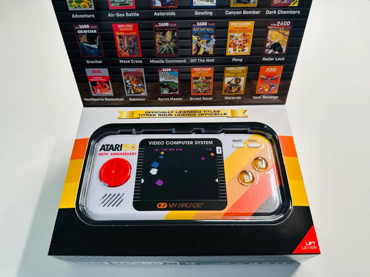 Myarcade 마이아케이드 포켓 플레이어 아타리 50주년 밀봉 게임기