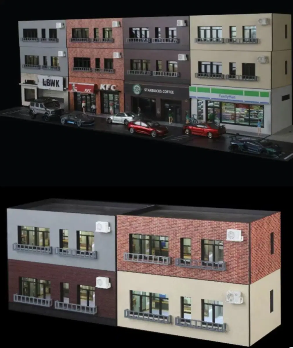 [개당가격] 1:64 건물 모형 미니어처 디오라마 [미개봉]