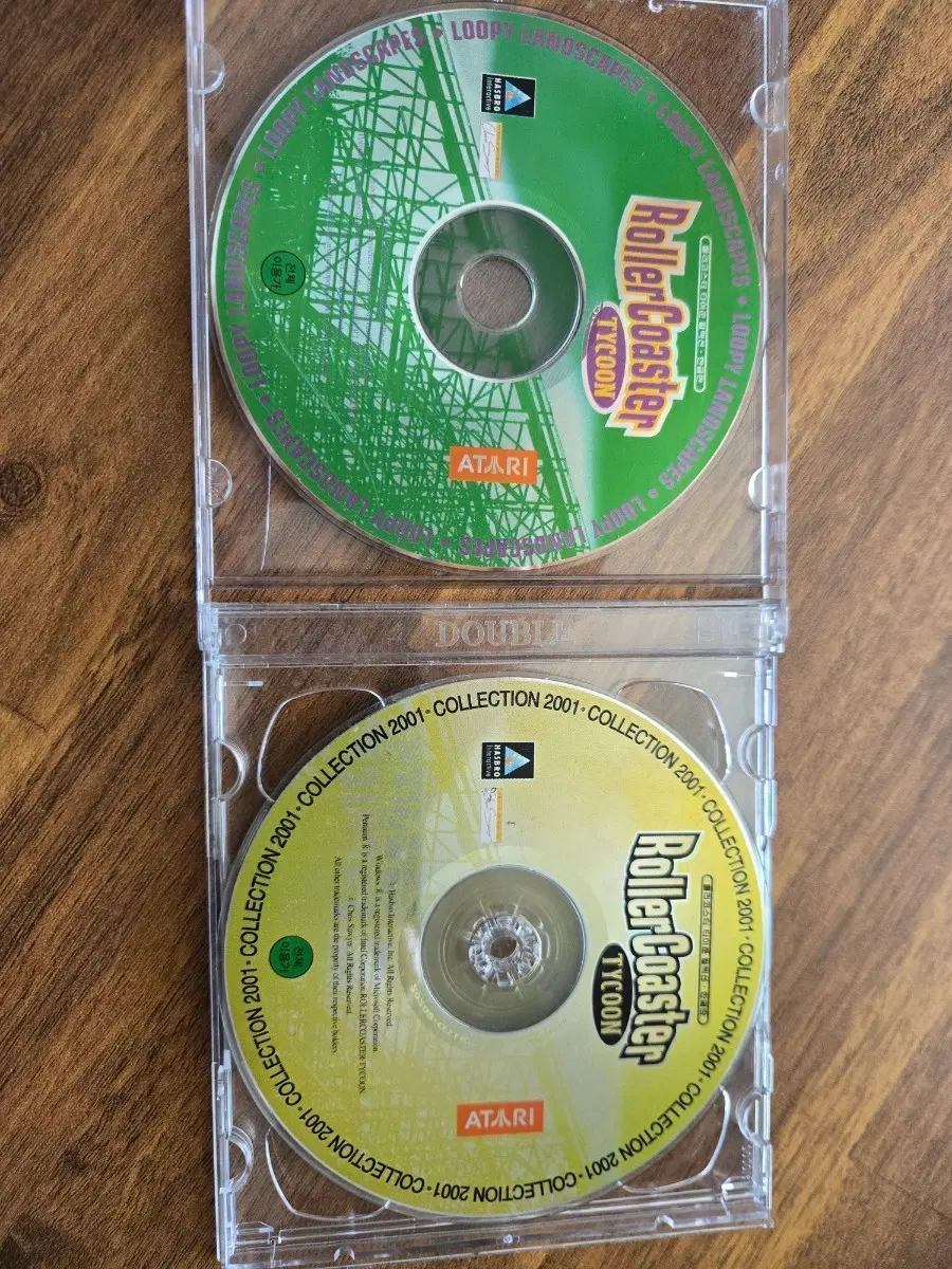 롤러코스터 타이쿤 컬렉션 2001 CD 2개