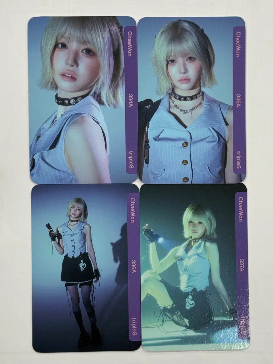 트리플에스 썬 일본 트레이딩 이벤트 오브젝트 김채원 세트