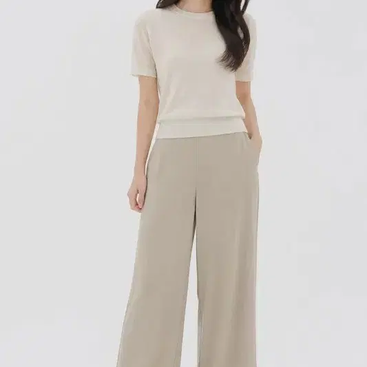 데일리룩 베이지 여자 M 바지 O3191