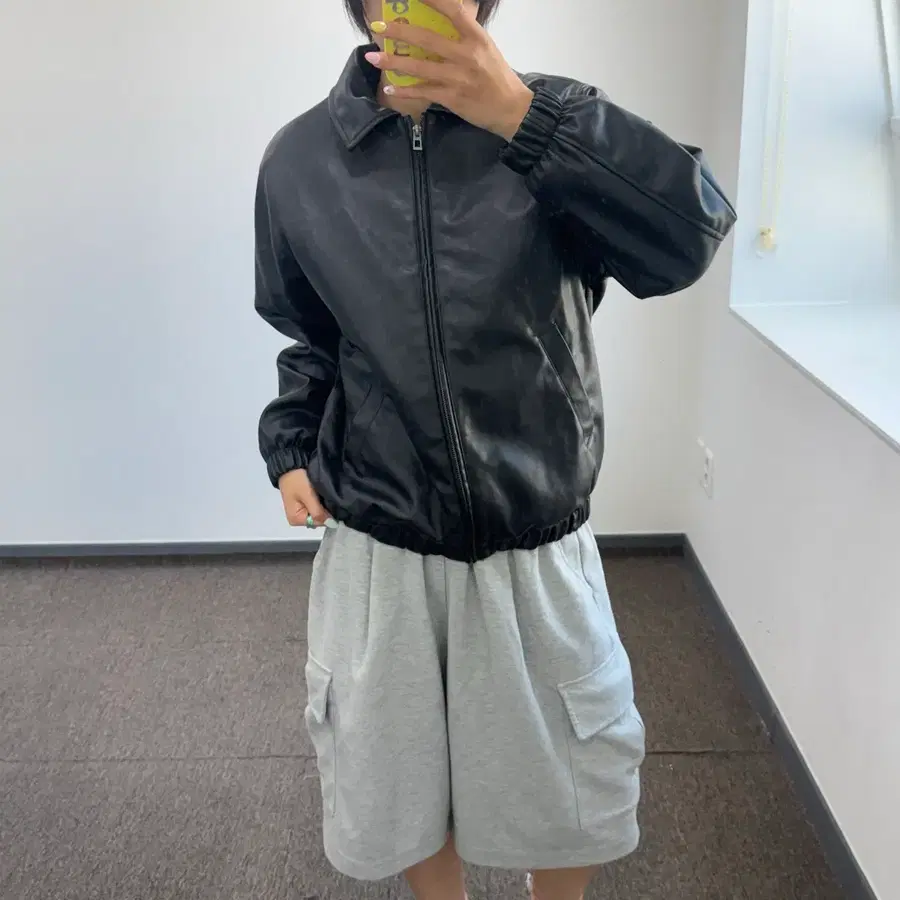 Zara 자라 블랙 카라 레더 자켓