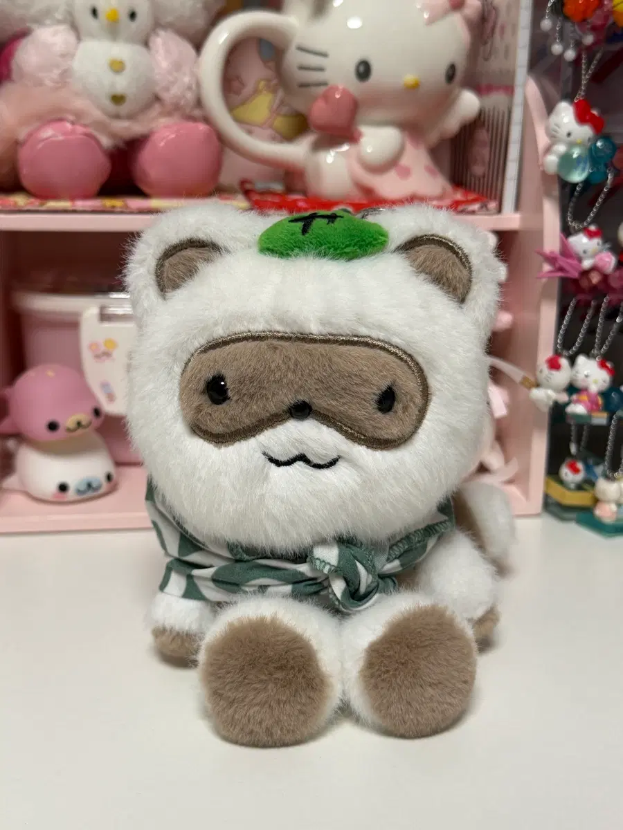 히나쿠우 너구리 인형 키링