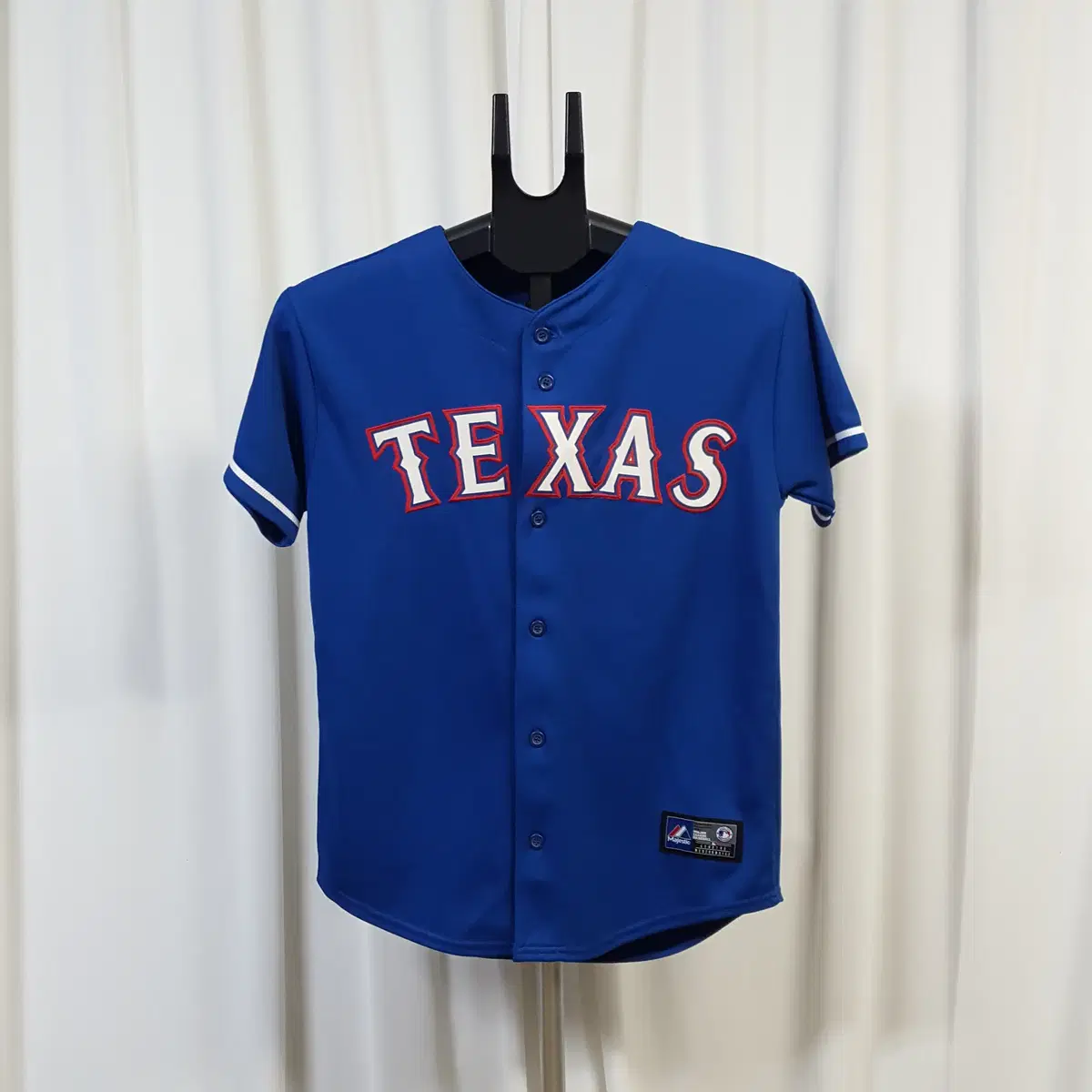 마제스틱 아동 MLB 텍사스 레인저스 추신수 사인 마킹 야구 유니폼 14-16세 오일장