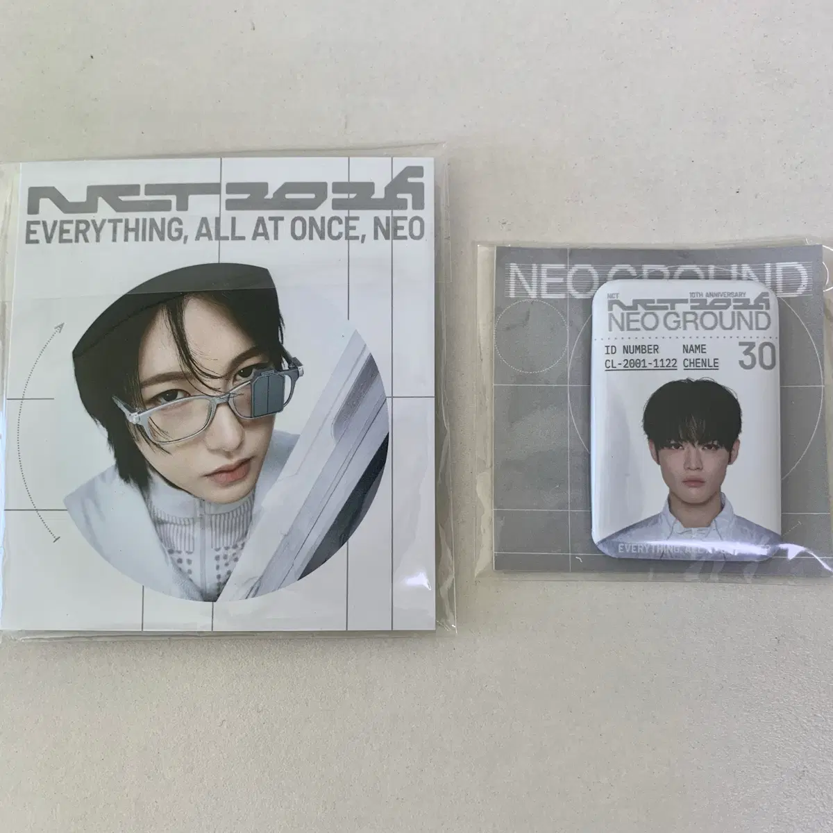 엔시티 10주년 네오그라운드 뱃지 천러 런쥔 엔시티드림