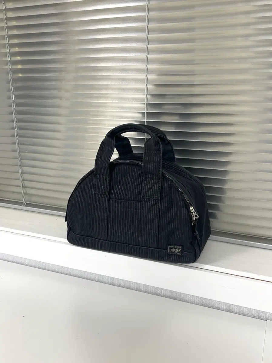 PORTER-TOTE BAG S (Washed Stripe Black) 포터 토트백