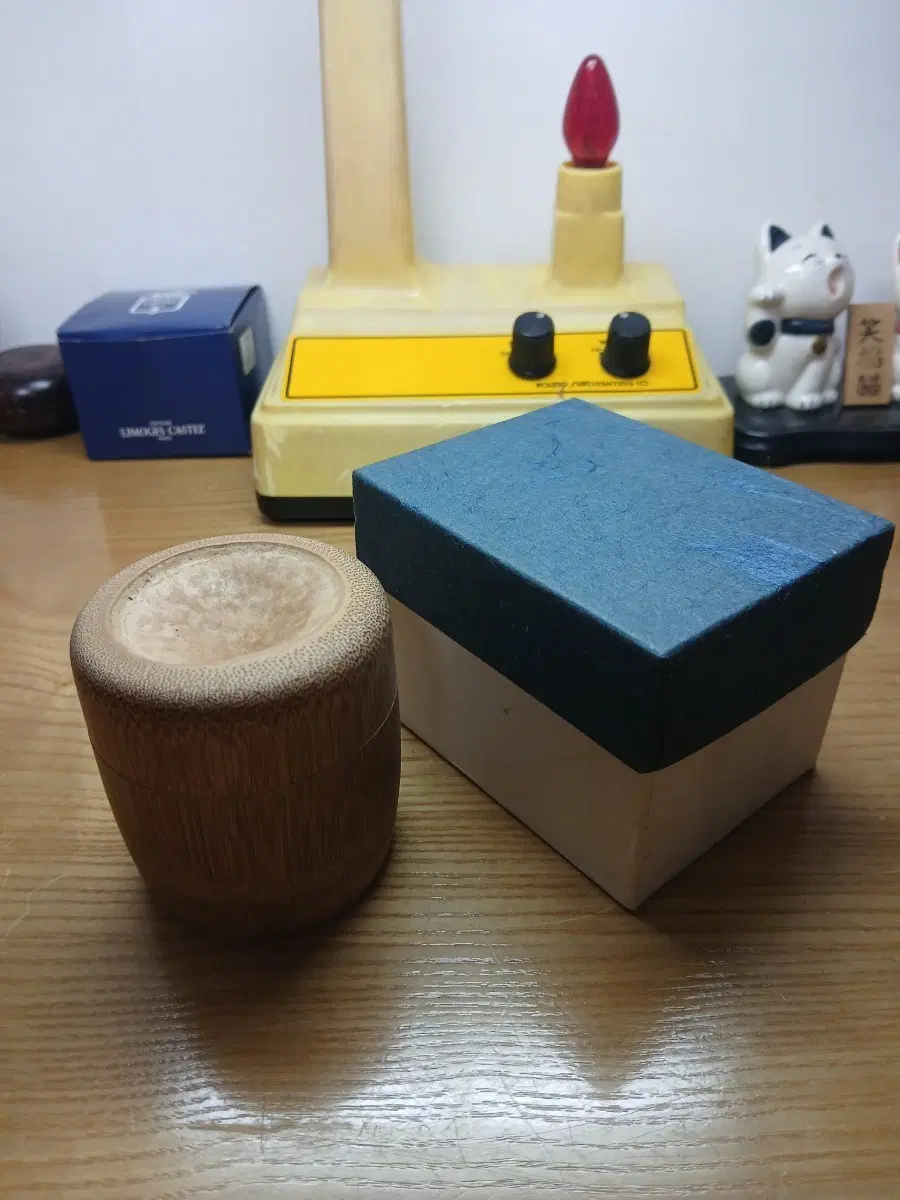 일본 보이차 대나무 차통 ,다도구,차도구