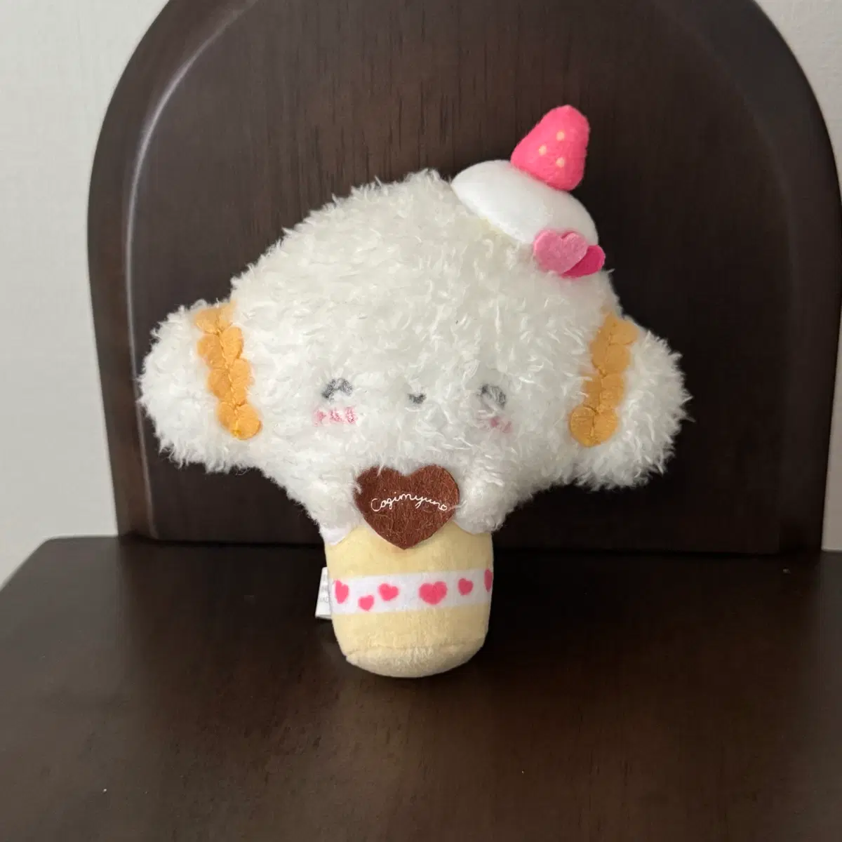 코기뮹 생일 케이크 딸기 마스코트 인형 키링