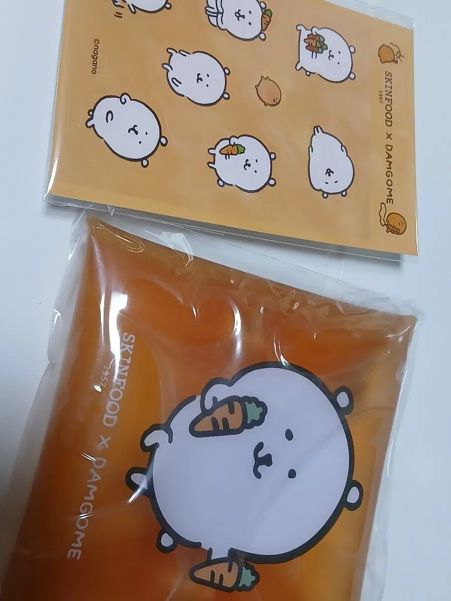 농담곰 스킨푸드 파우치 스티커 일괄