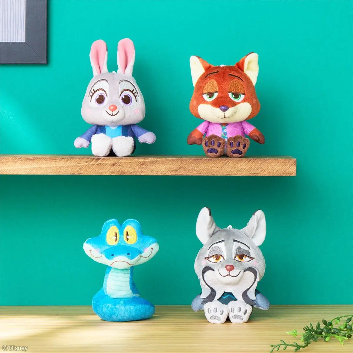 (4종 세트) 주토피아 2 홍조 봉제인형 주디 닉 링슬리 게리 17cm
