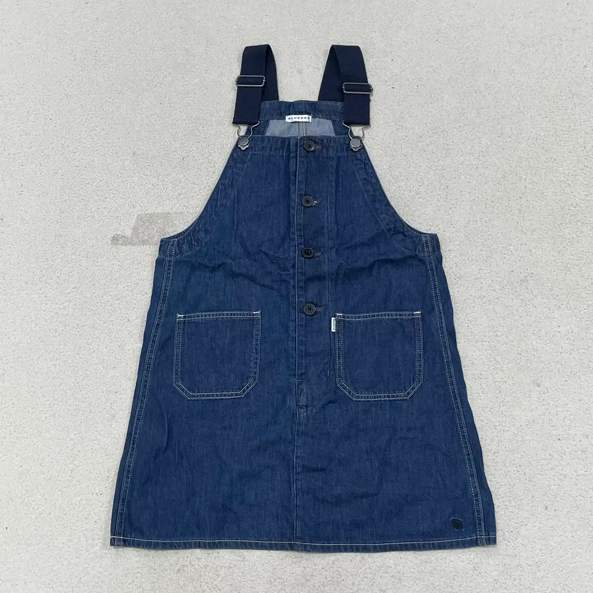 130 블루독 키즈 데님 멜빵 원피스 0907