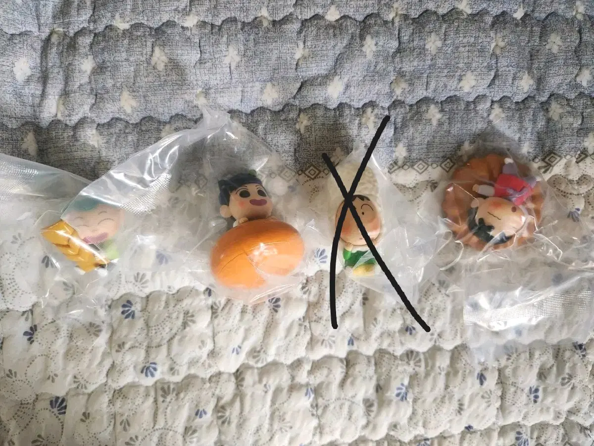 짱구 한과 피규어 새제품(훈이/철수/짱구)