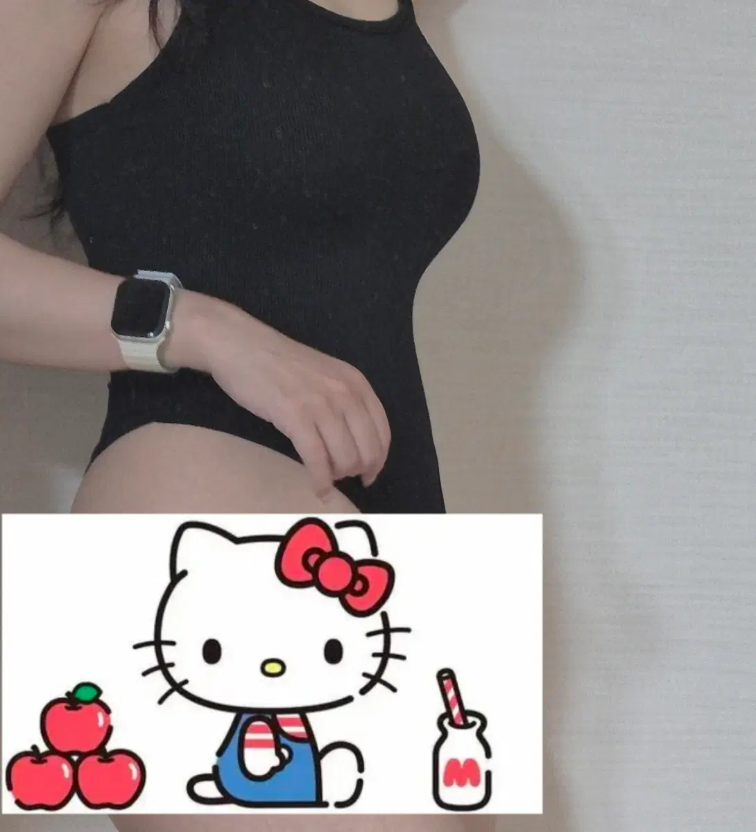 비치웨어(바디수트 겸용, 내장캡 포함, 실착샷o)