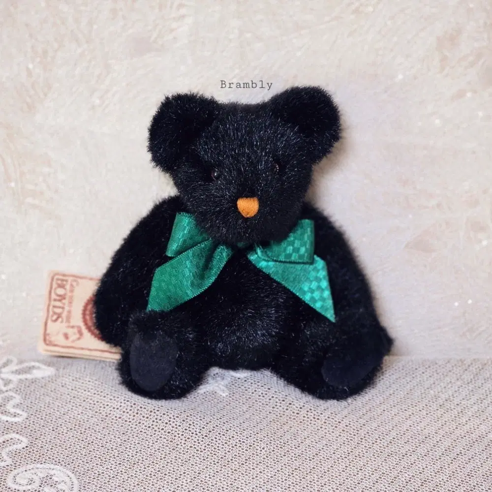 Boyds Bears 보이즈베어 빈티지인형 블랙 테디베어 동글 곰돌이 키덜트 인테리어 장식 수집 소품