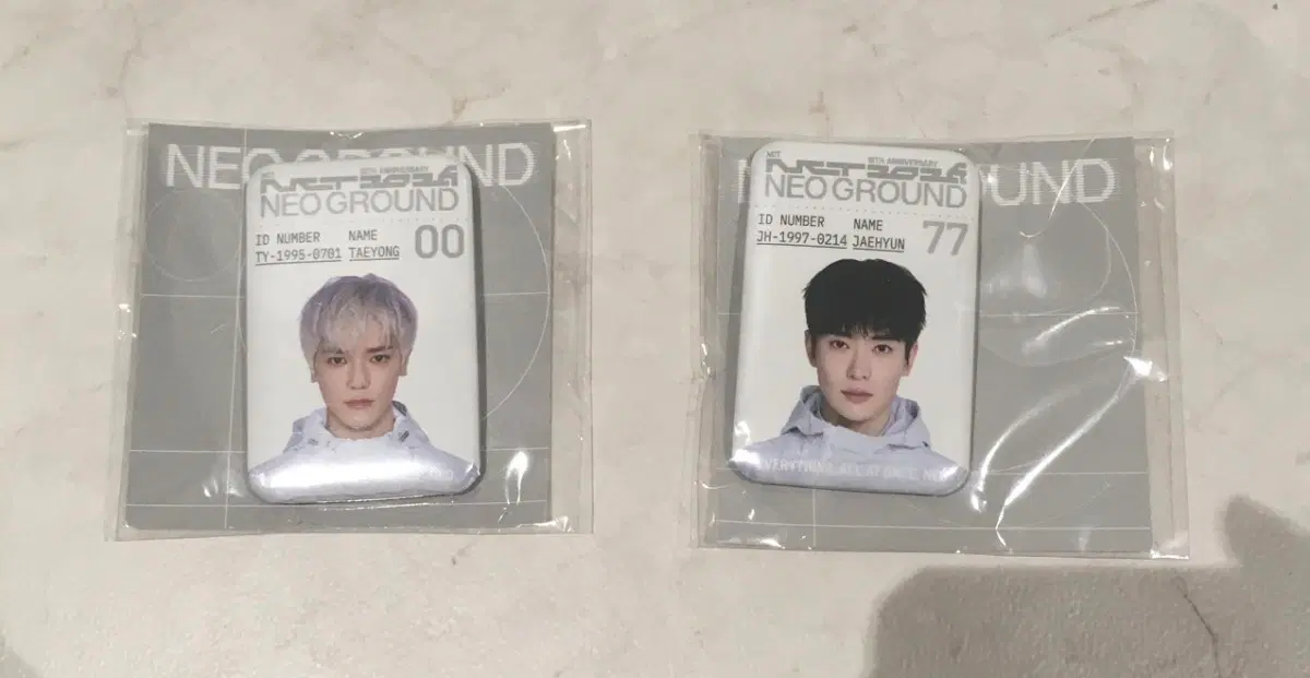 엔시티 네오그라운드 뱃지 핀버튼 재현 태용 새상품