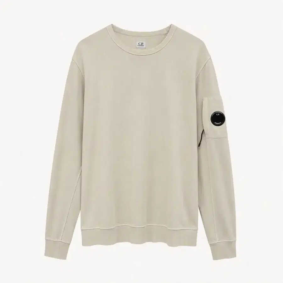 CP컴퍼니 렌즈와펜 슬리브 맨투맨 아이보리 (XL)