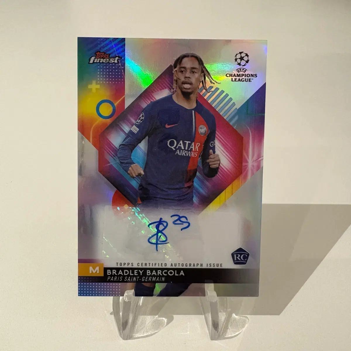 파이니스트 UCC PSG 브래들리 바르콜라 루키 오토 카드 A
