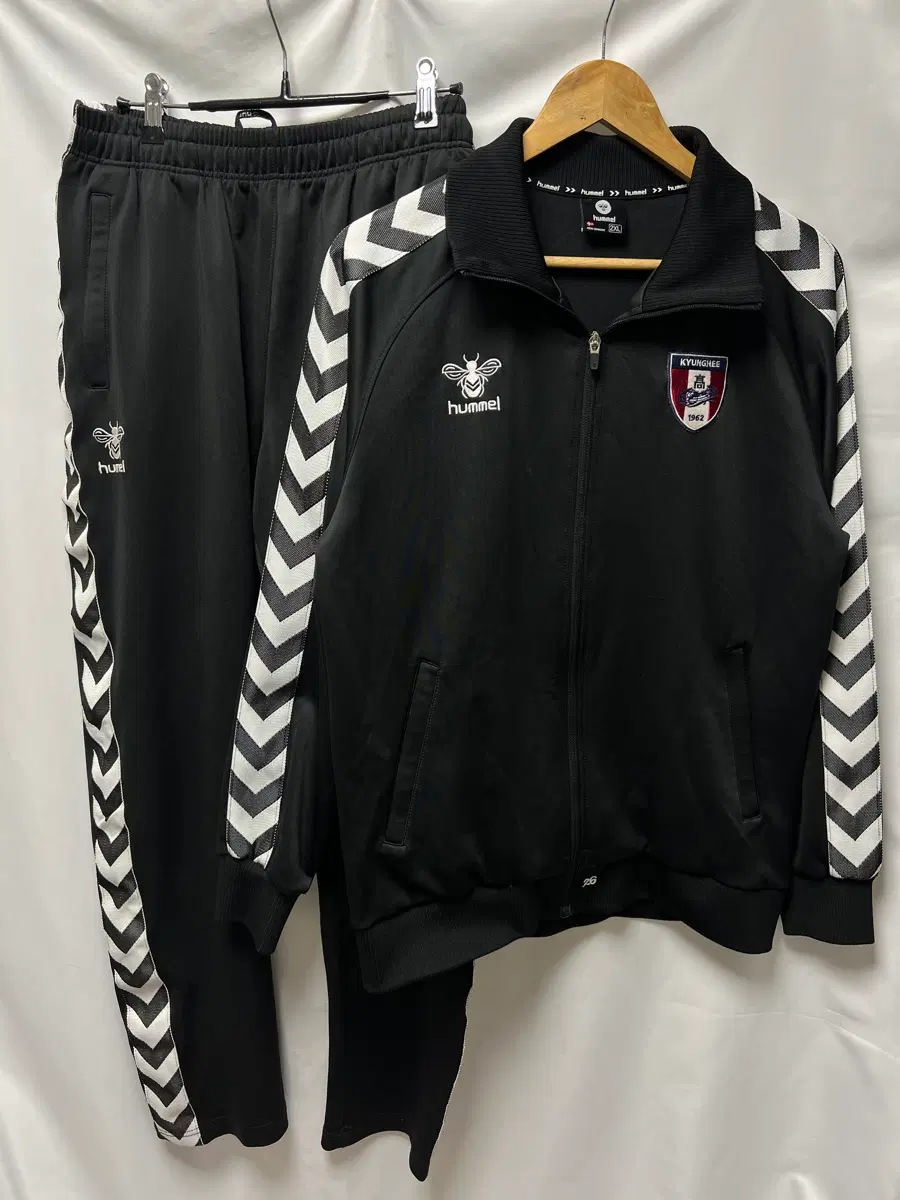 [정품/2XL] 험멜 경희고등학교 축구부 트레이닝 셋업 세트 (트랙탑 져지 팬츠)