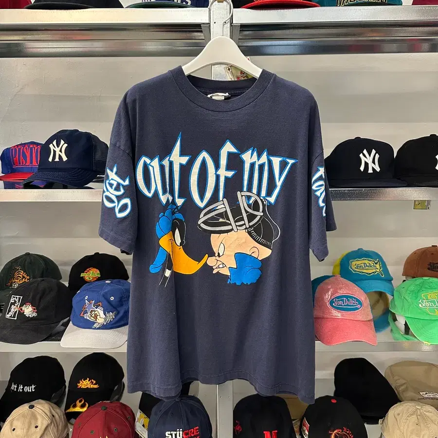 90's usa looney tunes aop t shirt XL