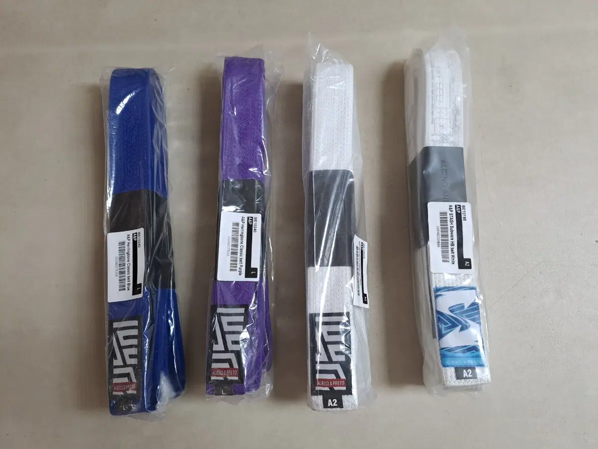 새상품) 알비노앤프레토 헤링본 클래식 블루 주짓수 벨트