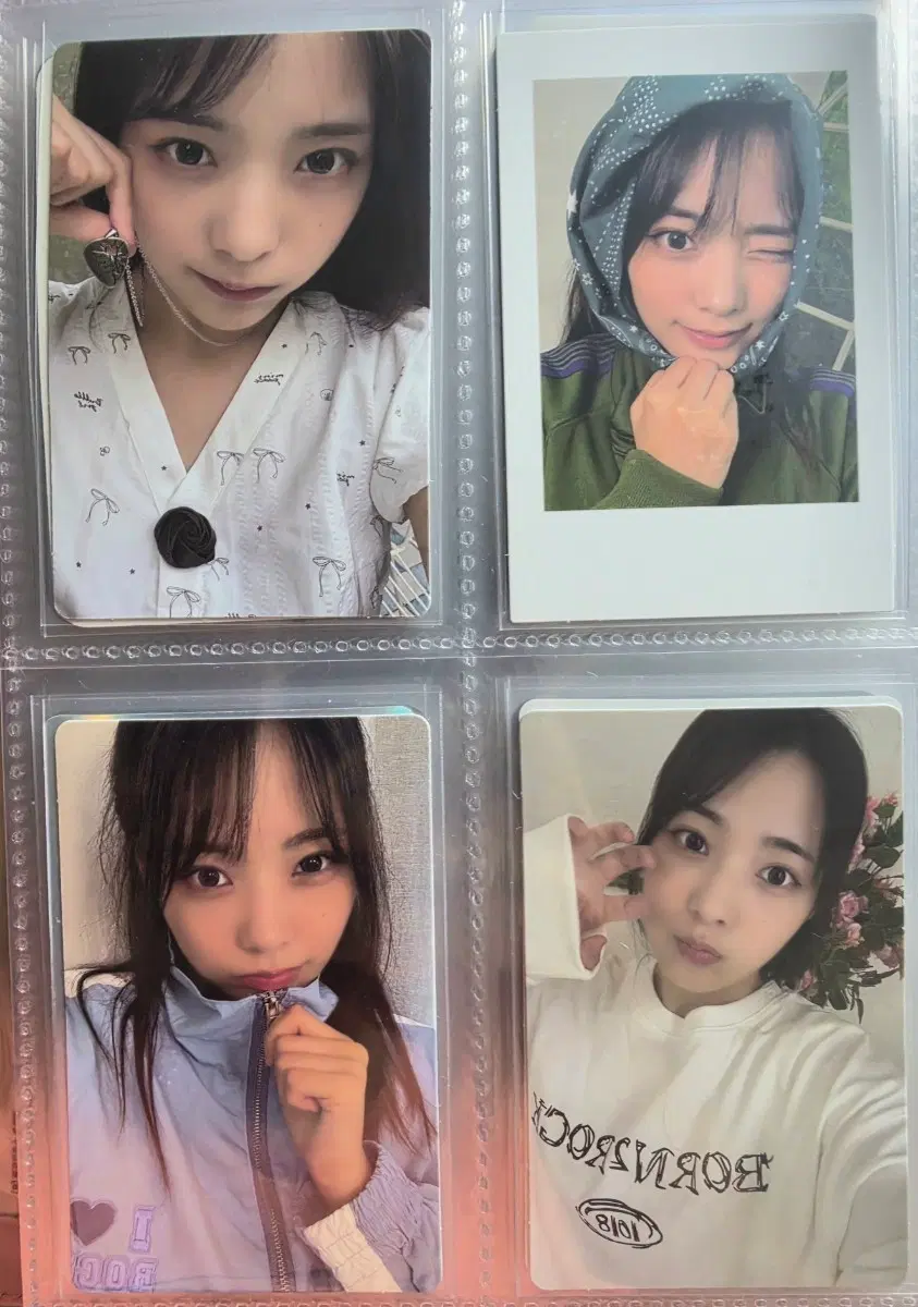 QWER 2주년 의류 포카 목걸이 포카 등 시연 시요밍