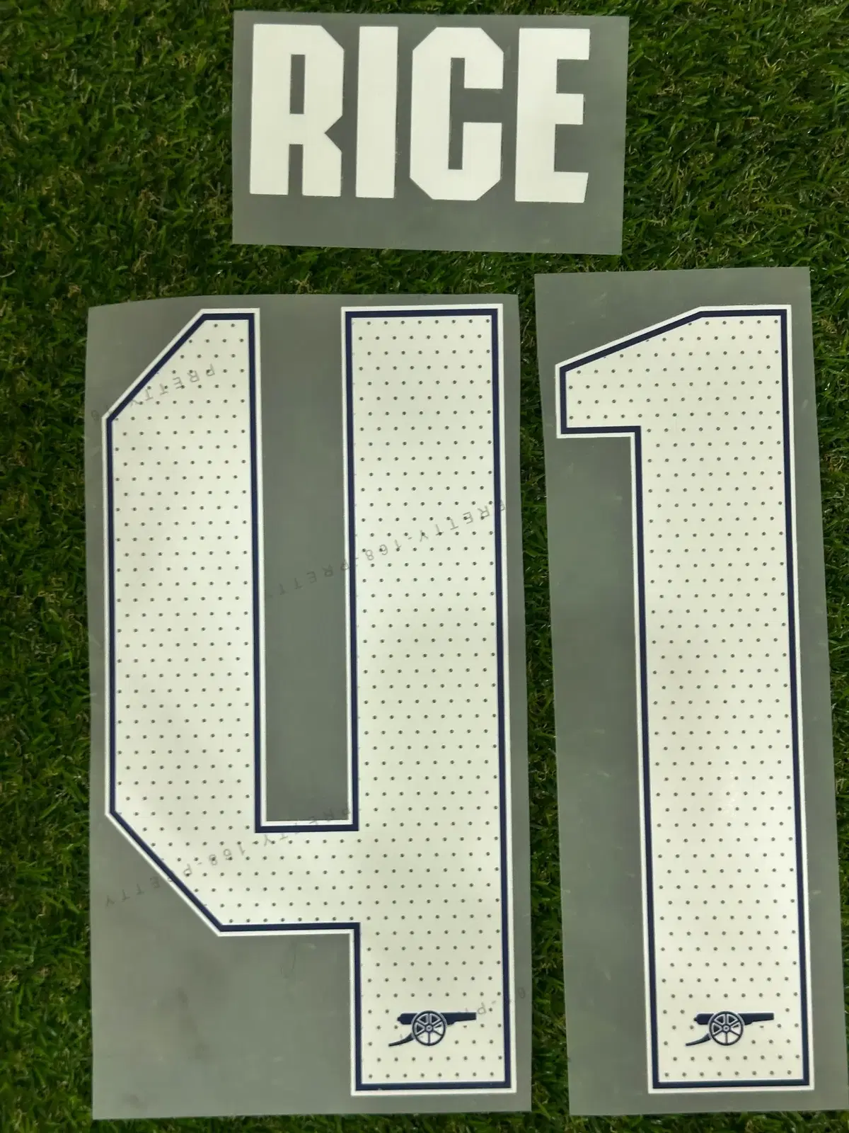 [자컷] 24-26 아스날 홈 챔스 라이스 RICE 41 유니폼 네임셋 마킹지