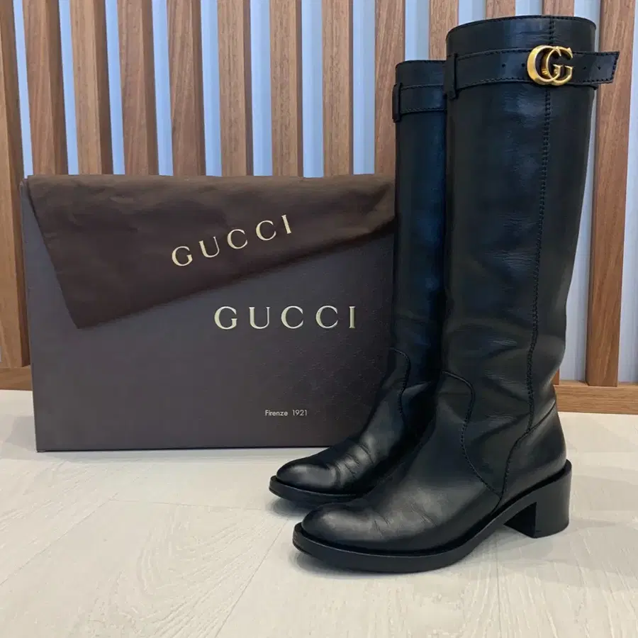 GUCCI 구찌 GG 마몬트 라이딩 부츠(37.5 사이즈)해외발송